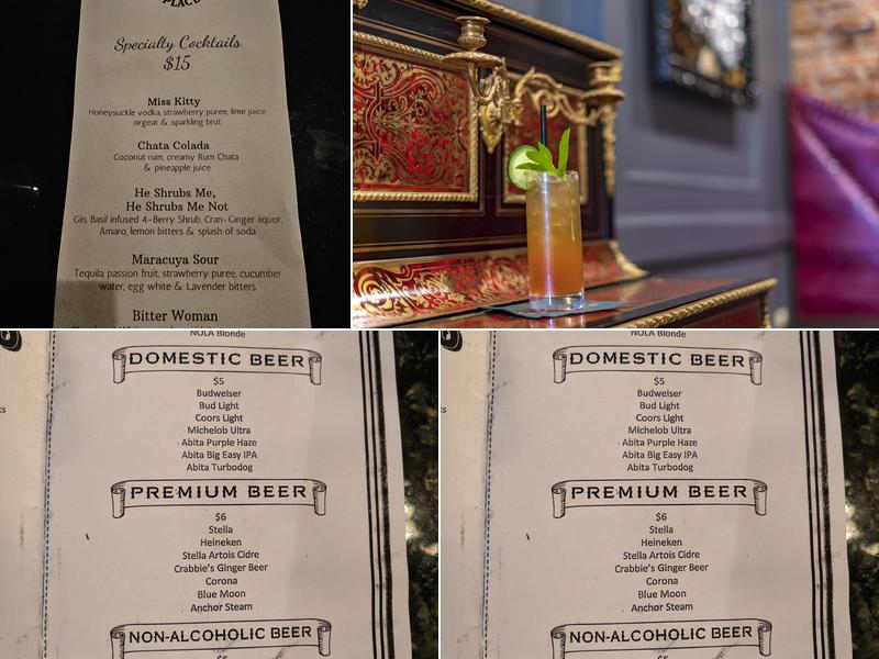 May Baily's Place Menu