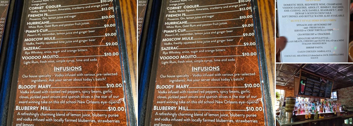 Maison Bourbon Menu