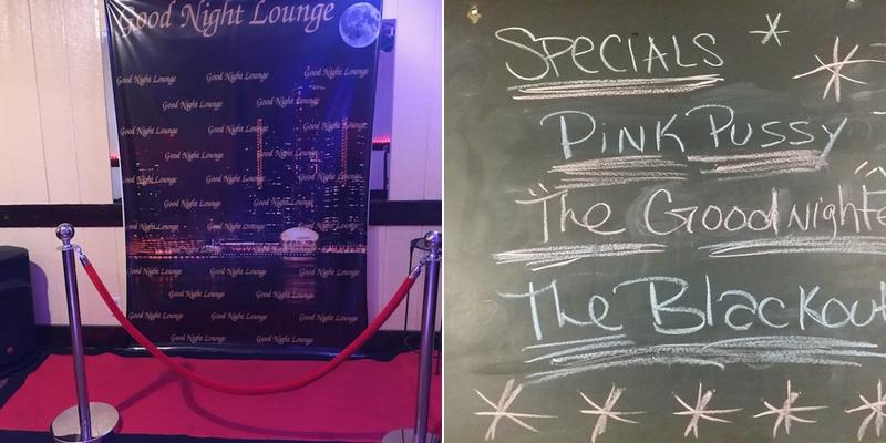 Goodnight Lounge Menu