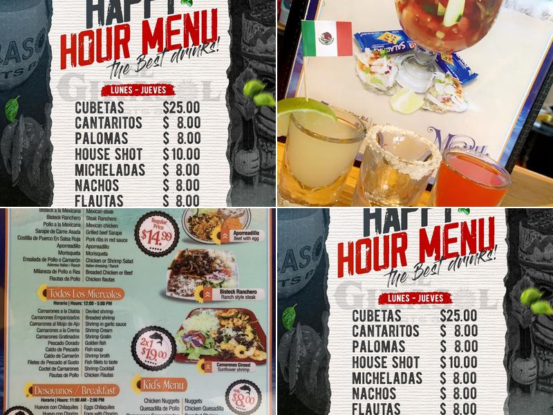 El Girasol Sports Bar Menu