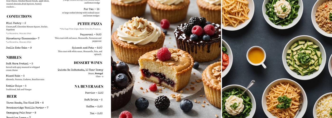 Carnegie Cellars Wine Bar & Kitchen Menu