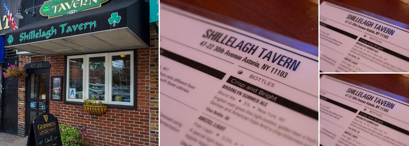 The Shillelagh Tavern Menu