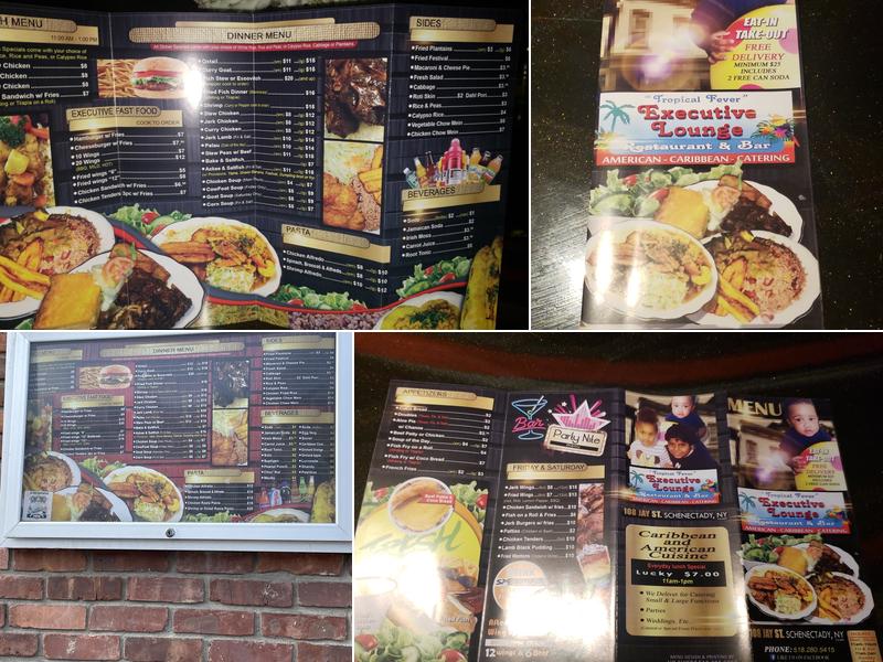 Tropical Fever Executive Lounge Menu