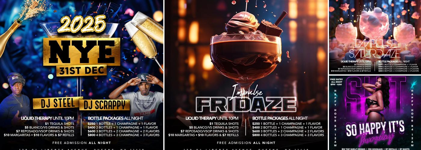 Impulse Lounge Menu