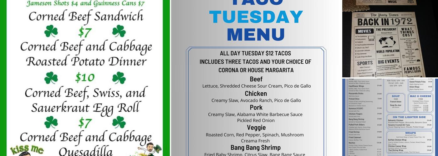 Edgewood Bar & Grill Menu