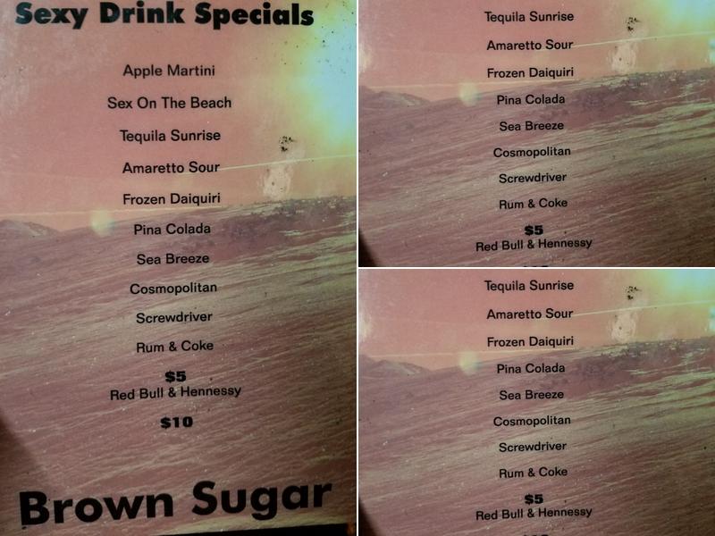 Brown Sugar Bar and Restaurant Menu