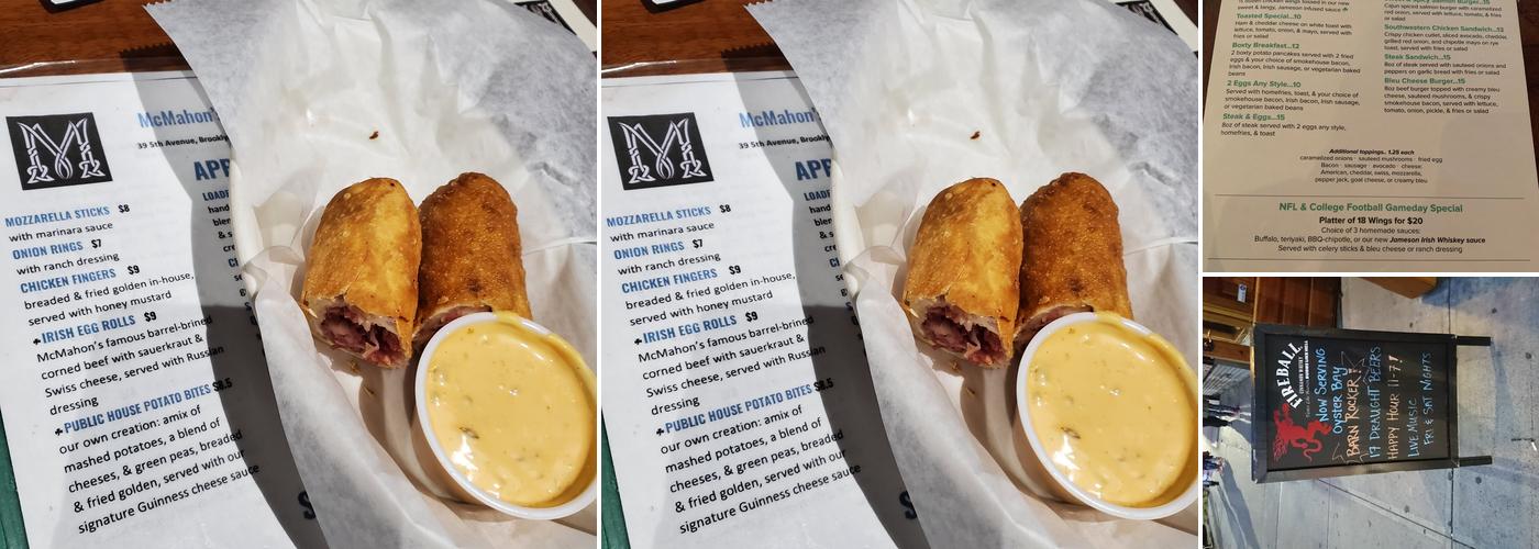 McMahon's Public House Menu