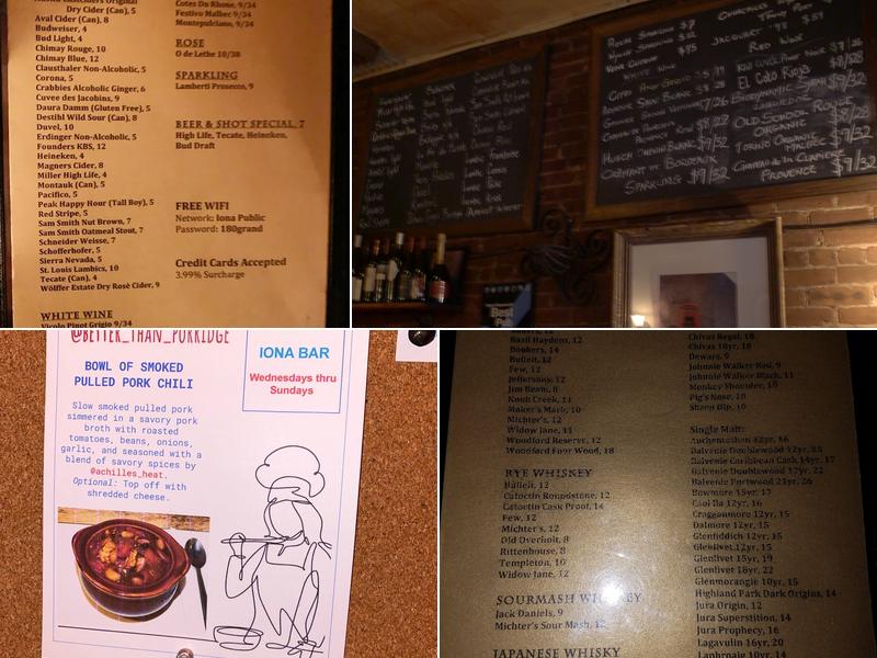 Iona Menu