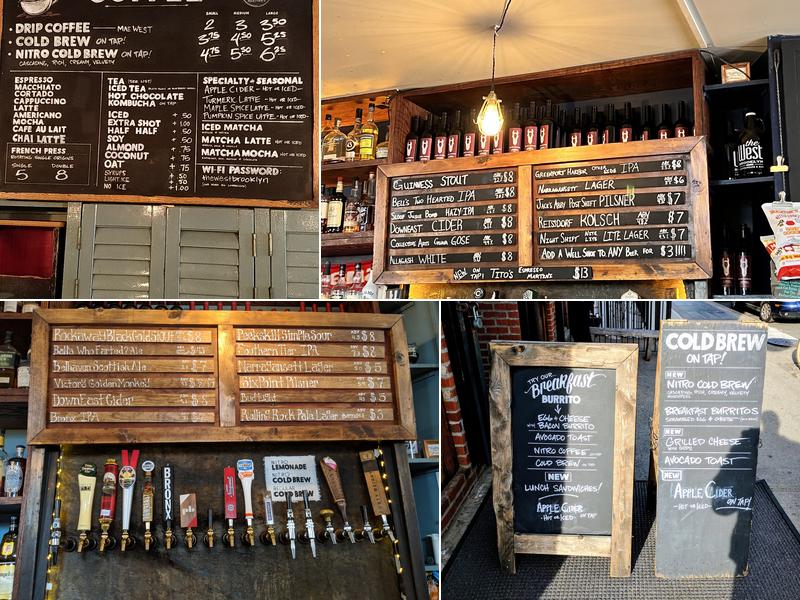 The West Brooklyn Menu