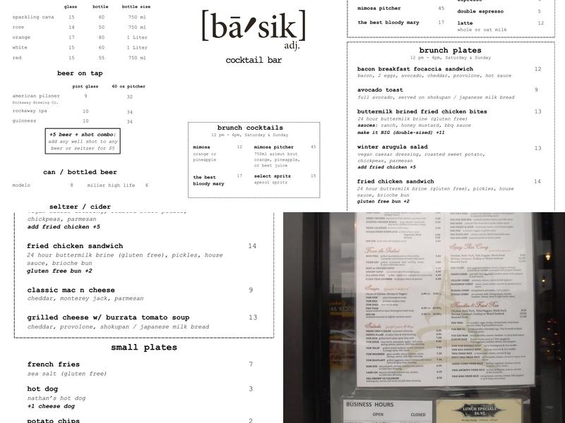 Basik Menu