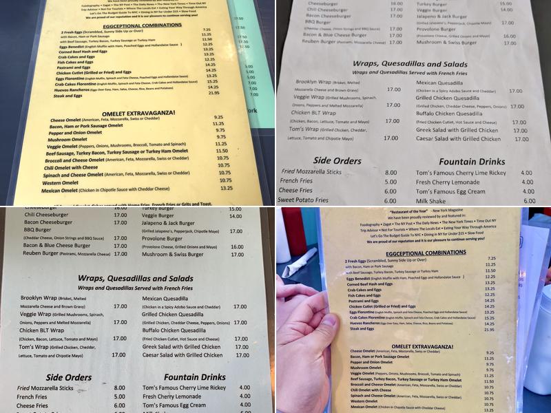 Tom's Menu