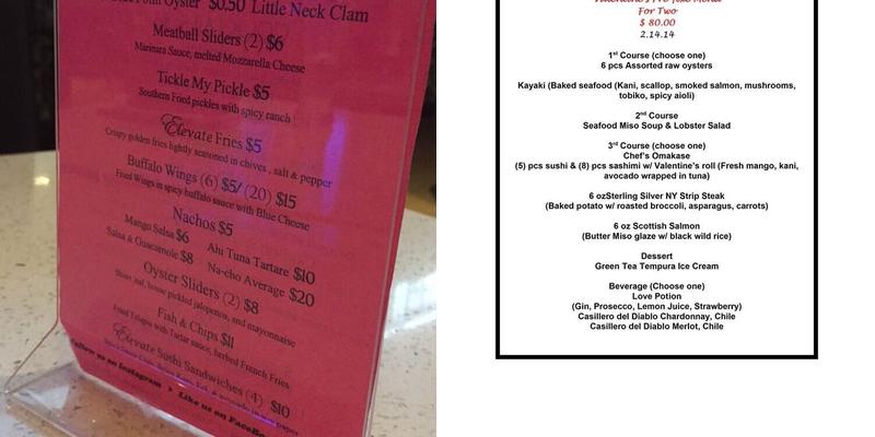 Elevate Menu
