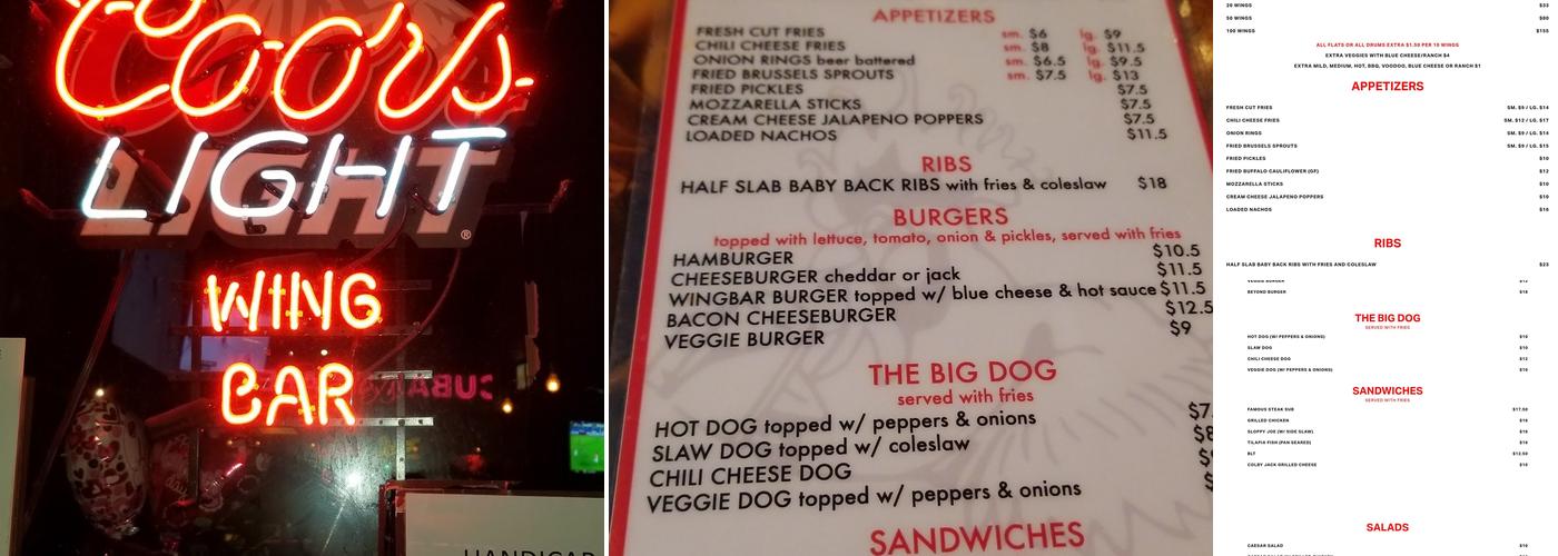 Wingbar Menu