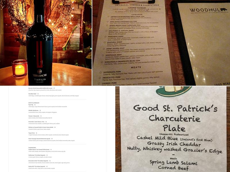Woodhul Wine Bar Menu