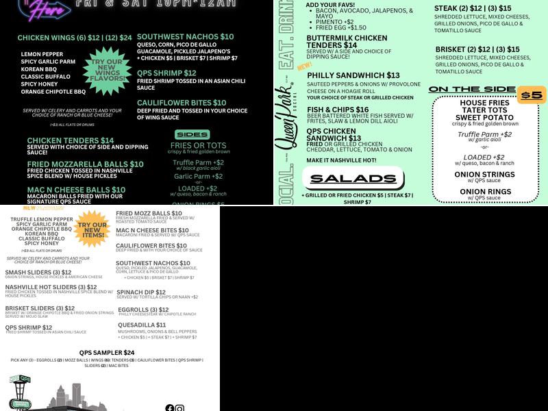 Queen Park Social Menu
