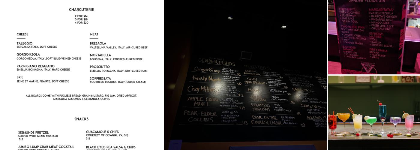 Henrietta Hudson Menu