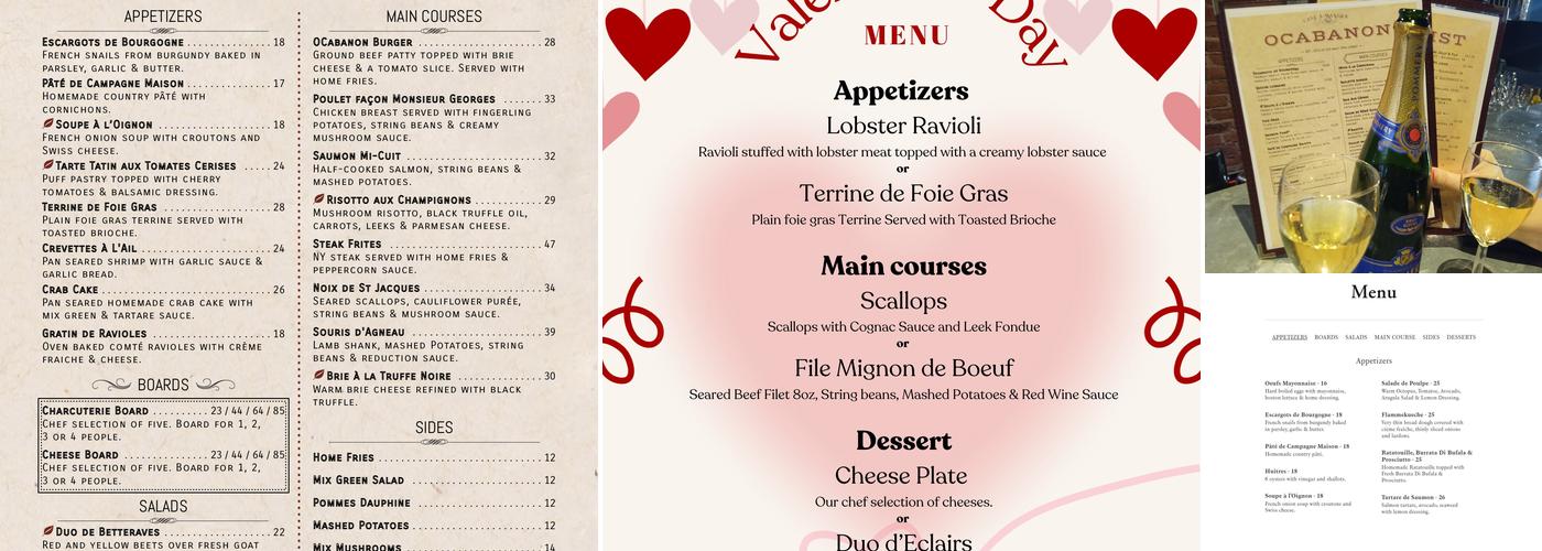 OCabanon Menu