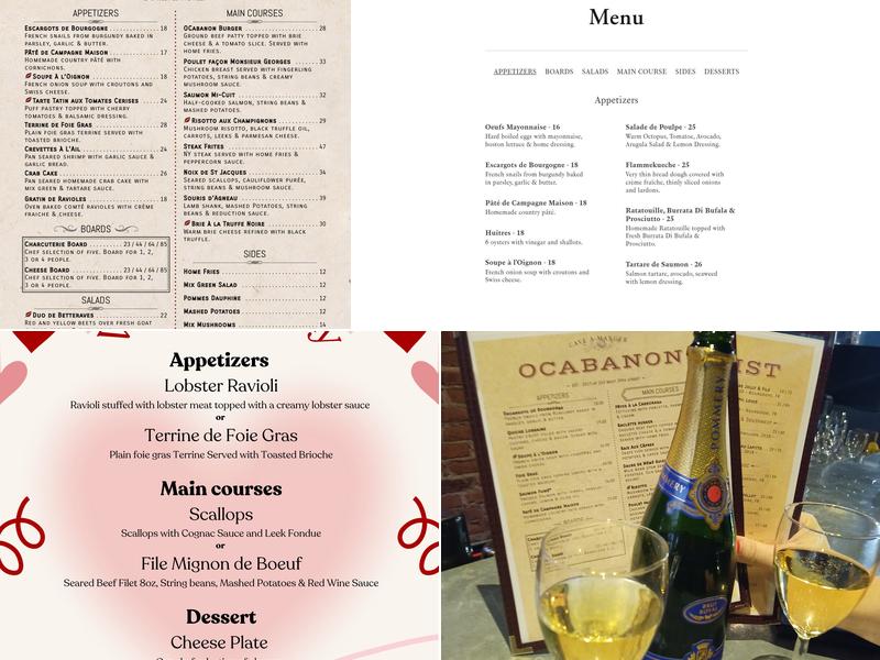 OCabanon Menu