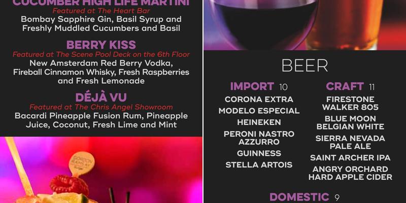 Extra Lounge Menu