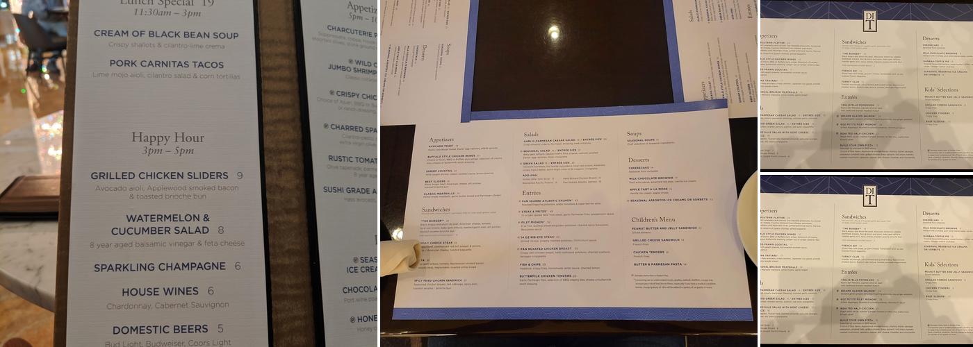 DJT Menu
