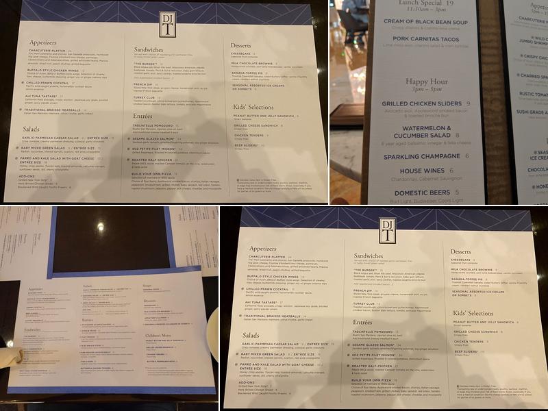 DJT Menu