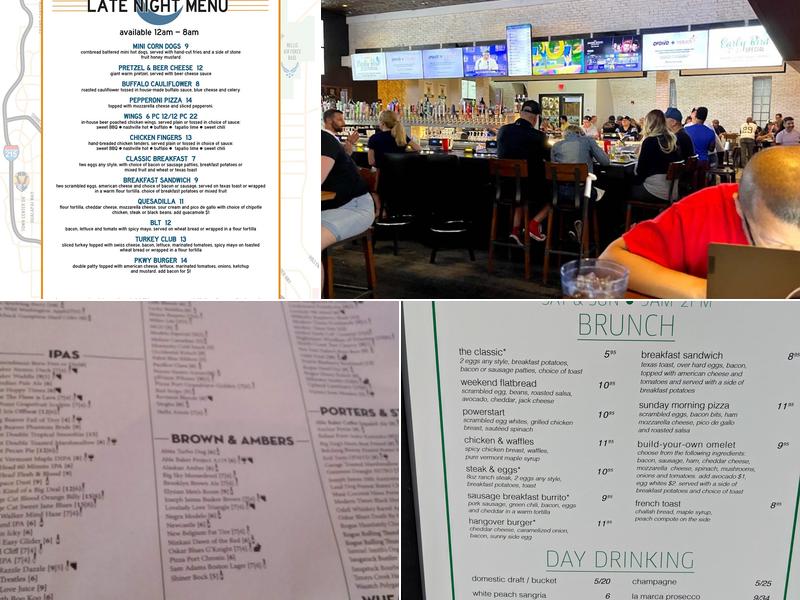 PKWY Tavern District Menu