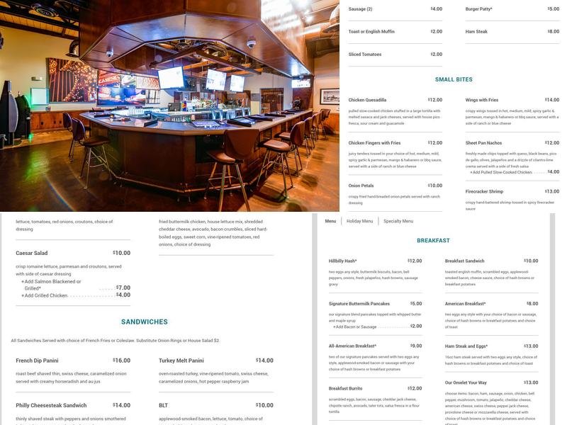 Wildfire Anthem Menu