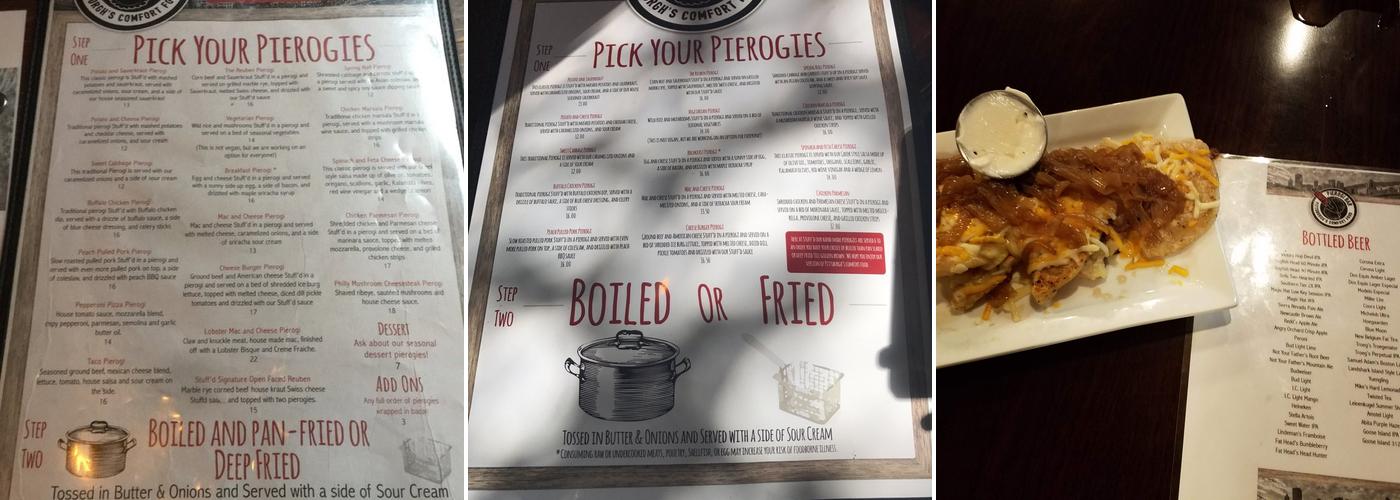 Stuff'd Pierogi Bar Menu