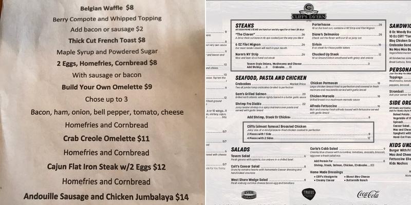 Shoppes at Cedar Cliff Menu