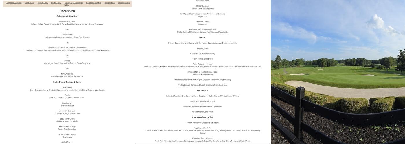 Knoll Country Club Menu