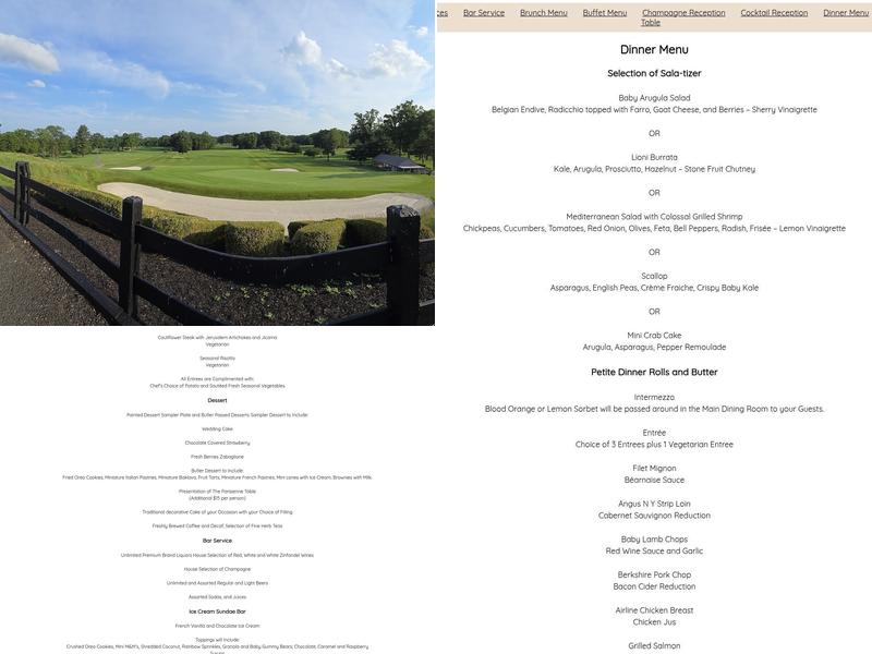 Knoll Country Club Menu
