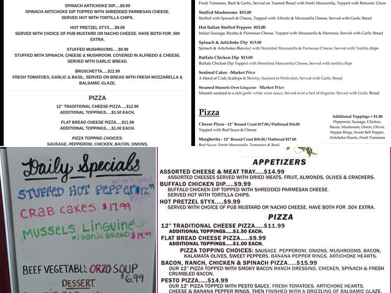 Benny Vino Urban Winery Menu