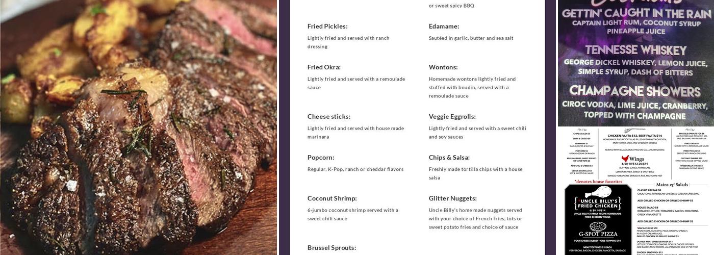 Glitter Karaoke Menu