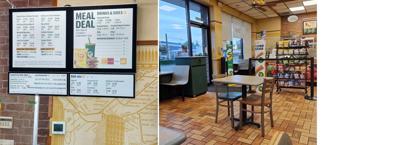 Subway Menu