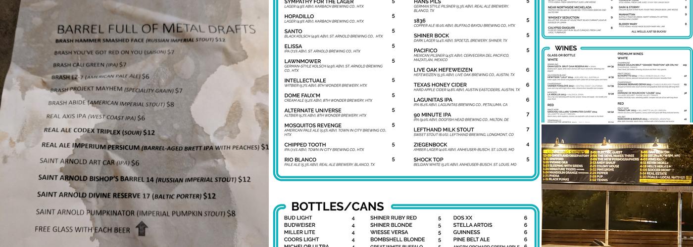 The Raven Tower Menu