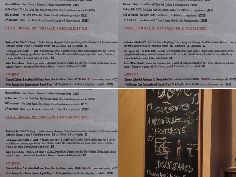 Unwine Menu