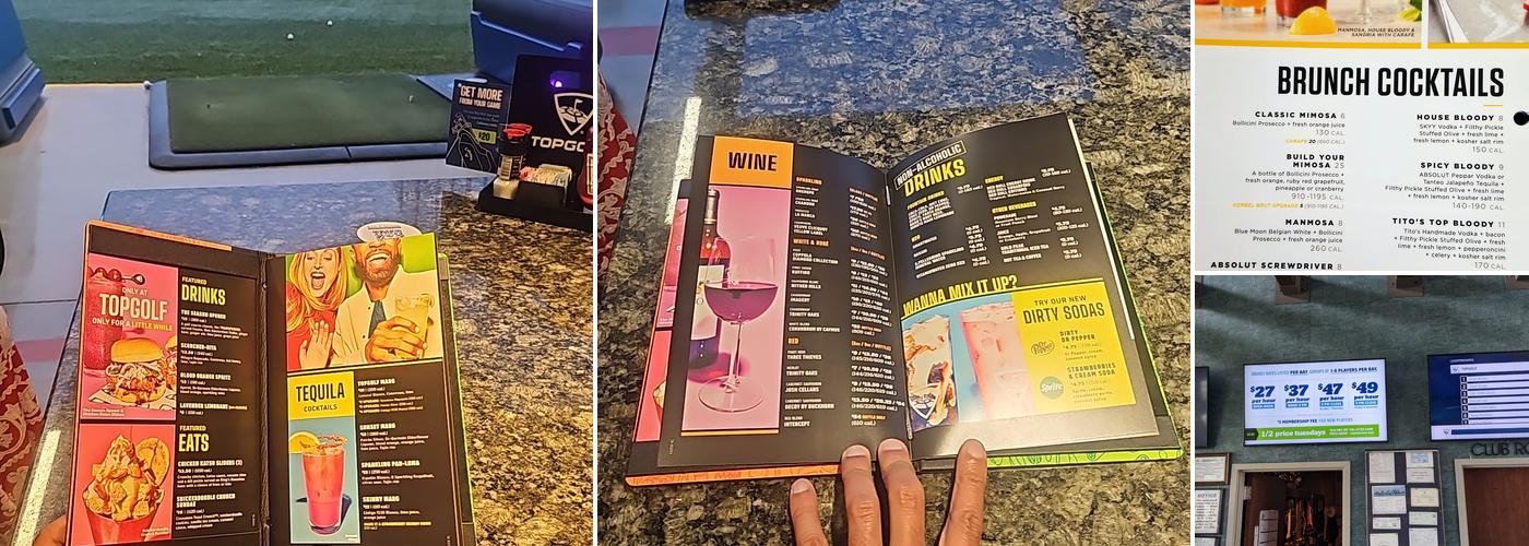 Topgolf Austin Menu