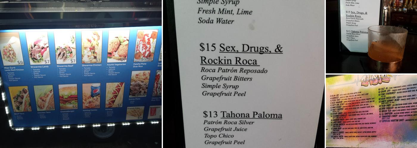 Two Bucks Menu