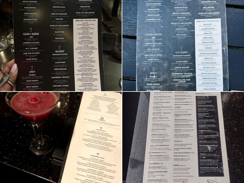 Bartini Menu