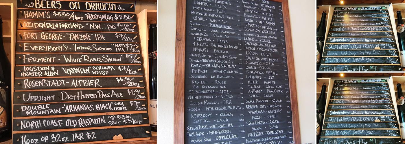 Beer Menu