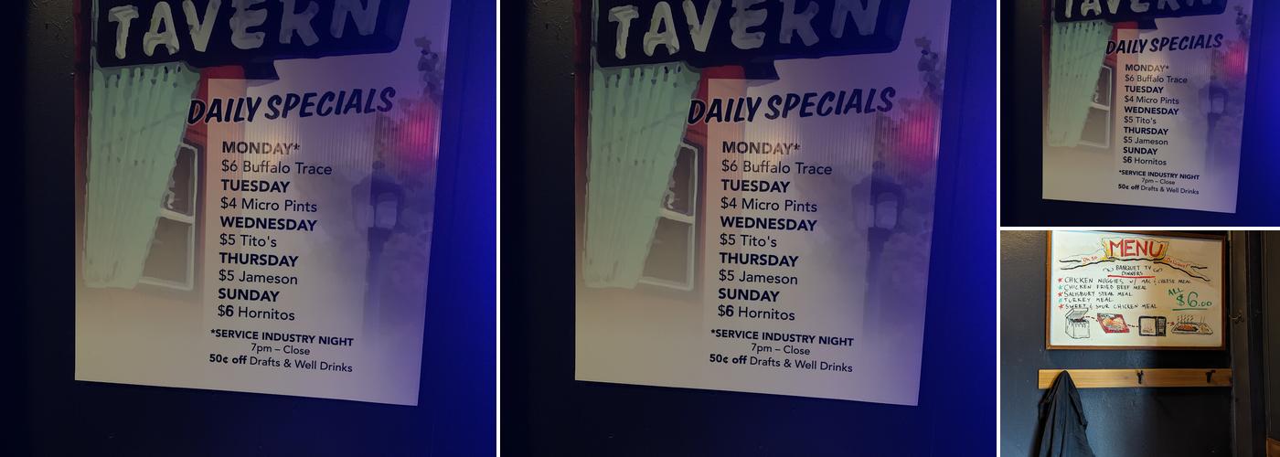 Billy Ray’s Dive Menu