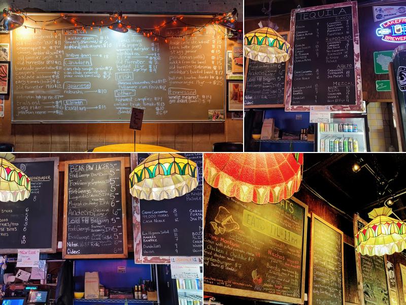 The Bear Paw Inn Menu