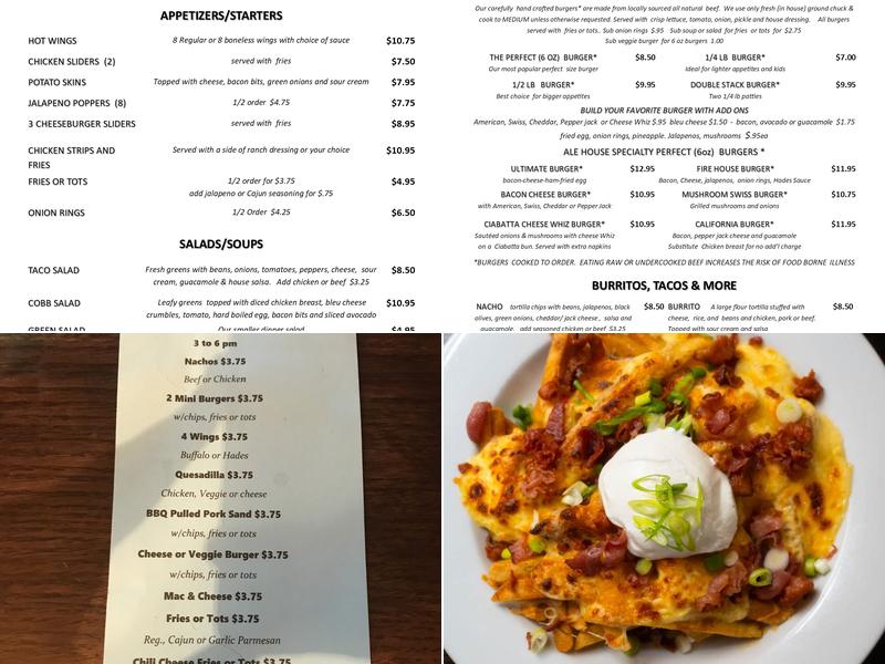 Concordia Ale House Menu