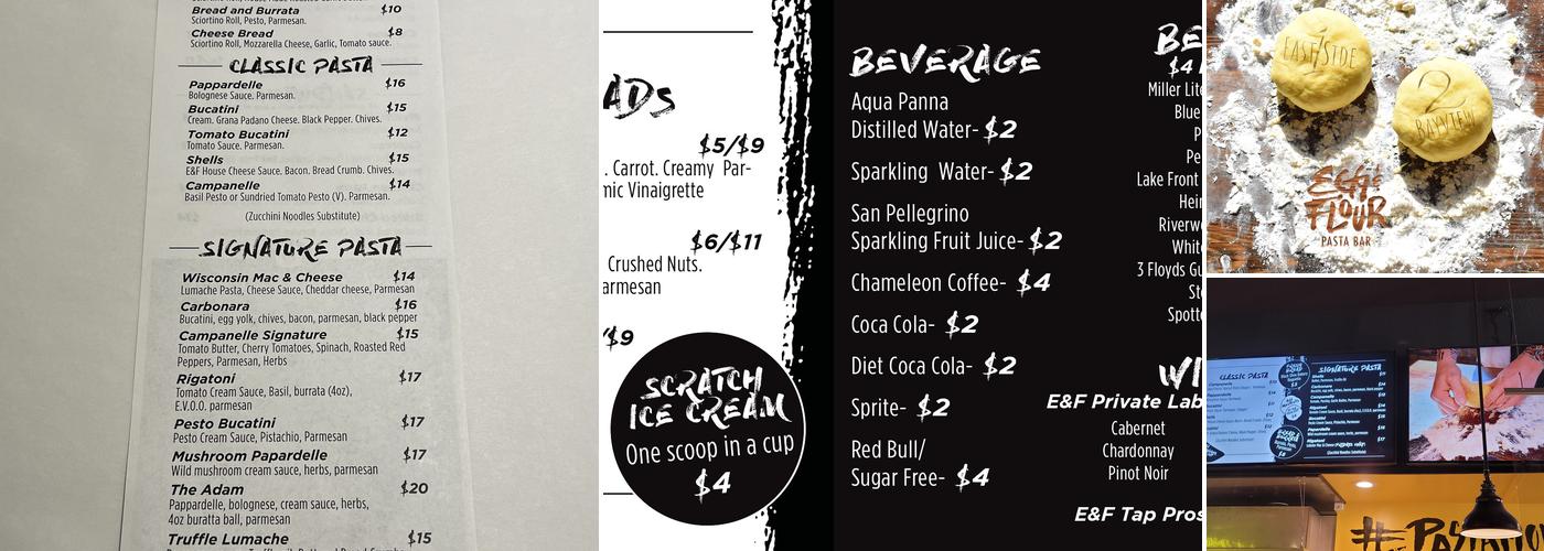 Egg & Flour Pasta Bar Menu