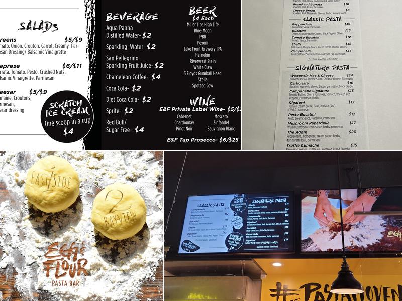 Egg & Flour Pasta Bar Menu