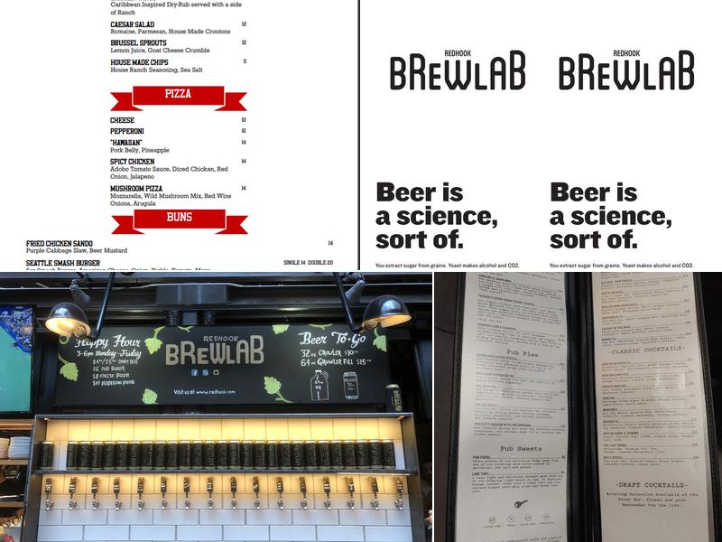 Redhook Brewlab Menu