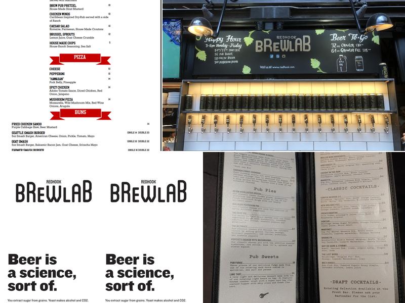 Redhook Brewlab Menu