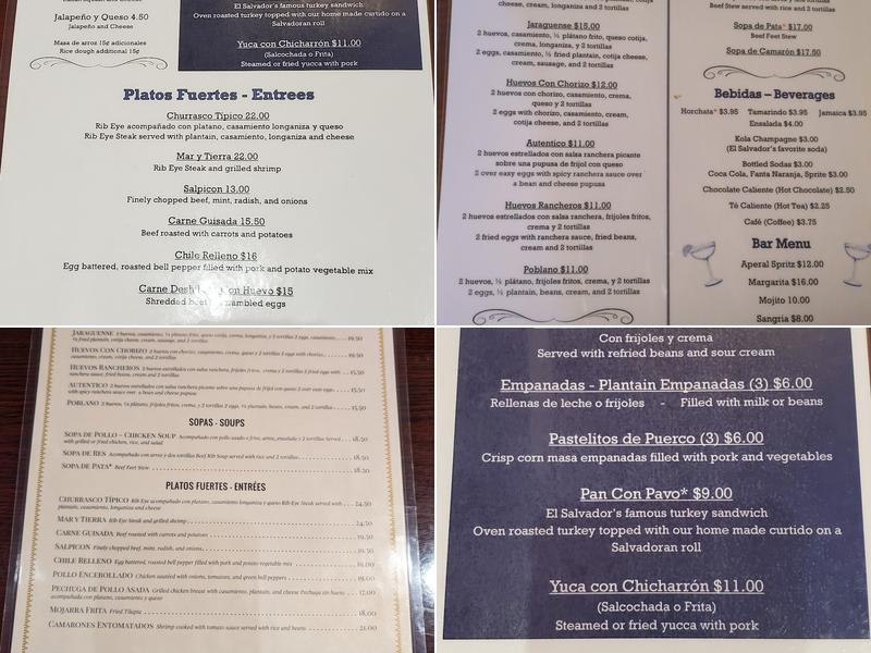 Jaragua Menu