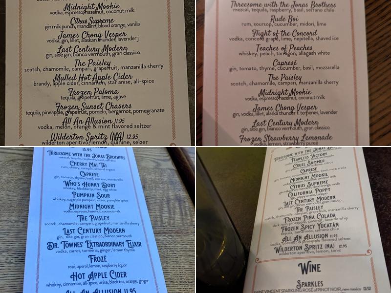 Macondray Menu