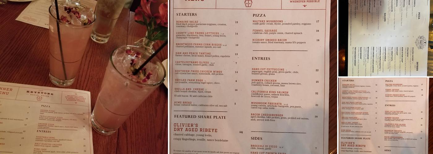 The Harlequin Menu